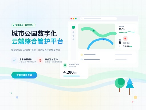 城市公园管理网页制作如何高效落地?