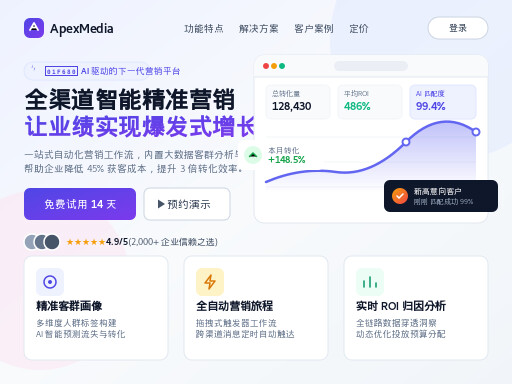 营销单页:企业高端网站建设与定制开发